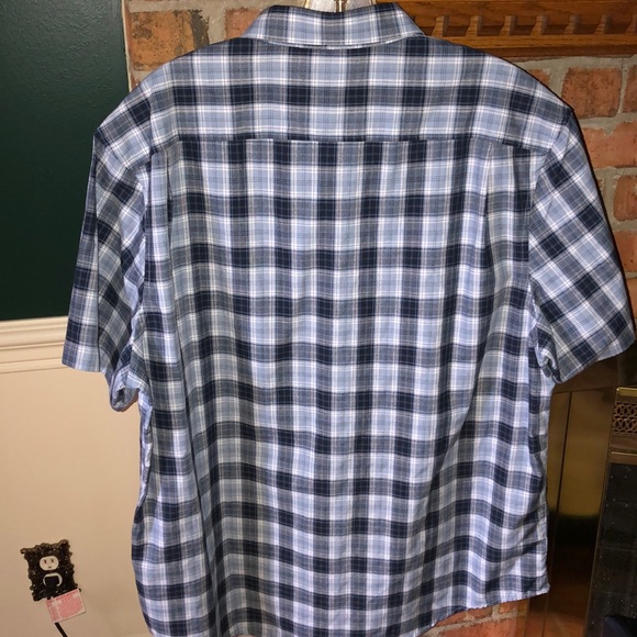 🆕 Original Penguin Blue White Plaid Check Mens XL - Picture 2 of 3